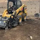 معدات للإيجار بوبكات رصاصه قشاطه طرنش تنفيذ تربة واسفلت