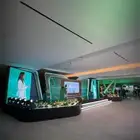 شاشات صوتيات اضاءة كنب كراسي طاولات بخار شرار نار مدفع وراق