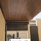مظلات وسواتر برجولات سندويش بنل غرف زجاج قرميد