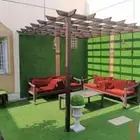 جلسات خارجيه برجولات مضلات سواتر عشب صناعي بديل خشب خارجي