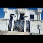 ديكورات خارجيه والياسه ملونه باللااسمنت الابيض وكسر رخام وحج