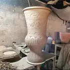 مزهرية فخار منقش فرعوني