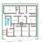 تصميم مخطط معماري لقطعه ارض 15 متر   15 متر
