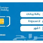 بيانات لامحدود شهري