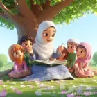 معلمة قرآن للأطفال وعن بعد والسعر الطالب ميه ( 100 )