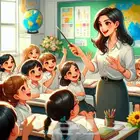 معلمه جميع المواد متابعه مع الطالب اثناء الدراسه