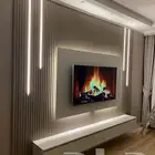 شيبور ديكور تلفزيون بديل خشب