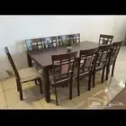 طاولات طعام خشب ماليزية جودة عالية قوية توصيل وتركيب