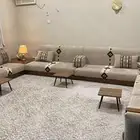 مفروشات الرياض  تفصيل جميع انواع الكنب والجلسات الارضي والست