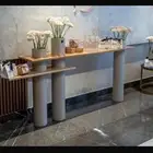 ديكورات منزليه بديل شيبورد فواصل رف خلفيه شاشه دولاب تليفزيو