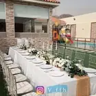 تأجير كراسي شفاف وذهبي