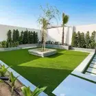 تنسيق حدائق وتركيب جميع انواع الثيل الصناعى والطبيعى