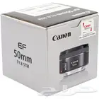 عدسة كانون 50mm 1.8 ملي نظيفه جدا