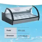 فريزر آيسكريم أعلى الكاونتر بصحون