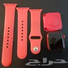 ساعة Apple Watch لون أحمر نسائي جميل للبيع