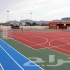 أرضيات مطاطية صب في الموقع