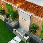 مشاتل_زراعية تنسيق_حدائق عشب_صناعي شبكة_ري مظلة شلال جلسة