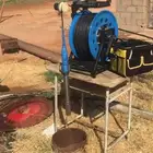 كاميرا تصوير ابار يوجد ترزيم ابار.