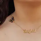 سلاسل بالاسم مطلي بماء الذهب تصميم الاسم حسب طلبك ا