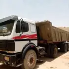 تريلا قلاب البي للايجار مع السواق داخل مشروع بالشهر