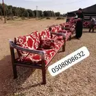 كراسي حديد خارجية جلسات مراكيز احواش استراحات