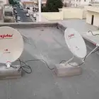 فني تركيب شاشات جداريه وتركيب دشات وبرمجة رسيفر