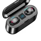 سماعة أذن أصليه وشاحن متنقل 2 في 1