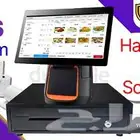 كاشير للبيع  مع البرنامج  كاشير مطعم بوفيه  كوفي حلاق ملحمة