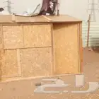 غرف خشب دكات حديد