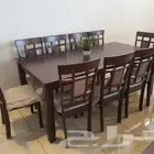 طاولات طعام خشب رخام زجاج جديد بلياردو