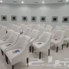 تاجير كنب وكراسي طعام كراسي شفاف كراسي أحمر جلسات ارضيه زل