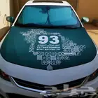 طباعة وتركيب ستيكرات وأعلام للسيارات اليوم الوطني السعودي 93