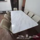 طاوله طعام رخامية ممتازه جدا
