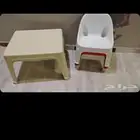 4 كراسي  2 طاولة للاطفال   طاولة يمكن التحكم بطولها