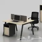 مكاتب ورك استيشن جميع المقاسات صناعة وطنية
