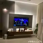 ديكور تلفزيون بديل الخشب بديل اشيبورد دهانات داخليه وخارجية