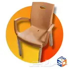 كرسي ارجل استيل بيد