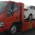 سطحه لنقل السيارات العطلانه والمصدومه