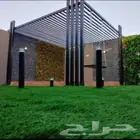منسق حدائق شلالات نوافير عشب صناعي