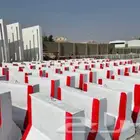 حواجز خرسانيه وقواعد اعمده ومناهل ومستلزمات حدائق
