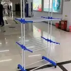 منشر رف تجفيف الملابس قابل للطي