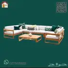 جلسات الخارجية حديد الخشب حرف ال تفصيل على حسب الطلب