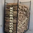 حامل حطب مقاسات متعدده كفرات اصليه حديد قوي مع طربال