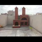 مشبات شويات أفران اكواخ خشب شلالات نوافير غرف تراثية