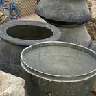 صواني تراثية نادره وقدور حجري ونحاس قديمة