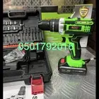 دريل فك وربط BOSS 36V بطاريتين كبير راس حديد مع العدة كامله