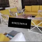 جلسات خارجيه للحدائق مع اغطية ضد الماء والشمس