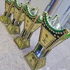طقم مباخر 4حبات شعار المملكة العربية السعودية