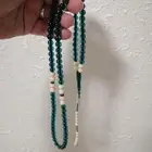 سبحة كهرمان لون زمردي (جديدة).
