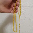 سبحة كهرمان لون منجاوي حبة زيتونه (جديدة).